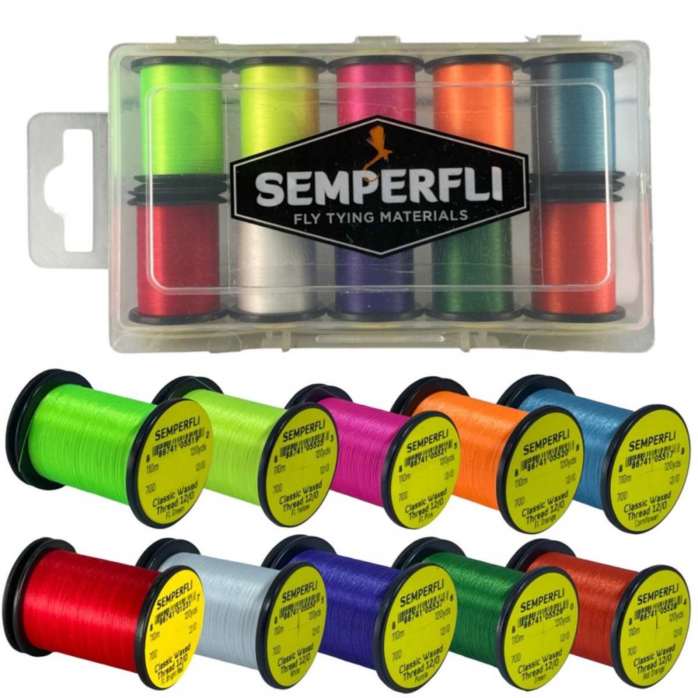 Semperfli Classic Waxed Thread 12/0 110m (120 Yards) Attractor